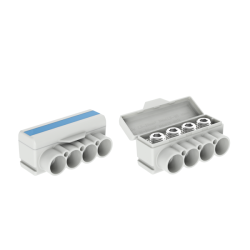 SLT50-4 niebieski Al 10-50/Cu 2.5-35 mm2 1000V blok dystrybucyjny MAS4050B10 SLT50-4 niebieski Al 10-50/Cu 2.5-35 mm2 1000V blok dystrybucyjny MAS4050B10