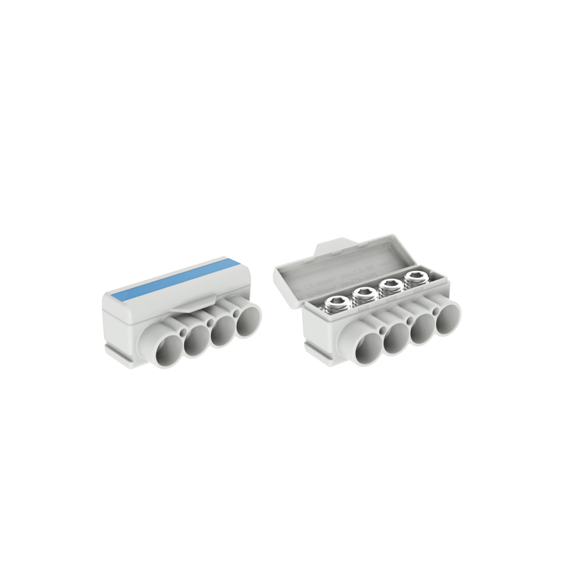 SLT50-4 blue Al 10-50/Cu 2.5-35 mm2 1000V distribution block MAS4050B10 SLT50-4 blue Al 10-50/Cu 2.5-35 mm2 1000V distribution block MAS4050B10