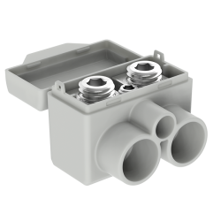 SLT50-2-1 Distribution block blue Al 10-50/Cu 2.5-35 mm2 + 1.5-6mm2, 1000V MAS2051B10