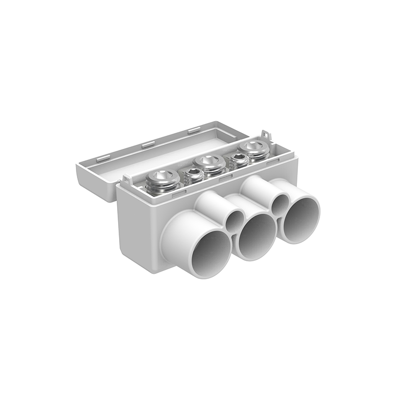SLT 50-3-2 żółto-zielony Al 3x50 / Cu 3x35 + 2x 6.0mm2 1000V Blok dystrybucyjny MAS3051Y10 SLT 50-3-2 żółto-zielony Al 3x50 / Cu 3x35 + 2x 6.0mm2 1000V Blok dystrybucyjny MAS3051Y10