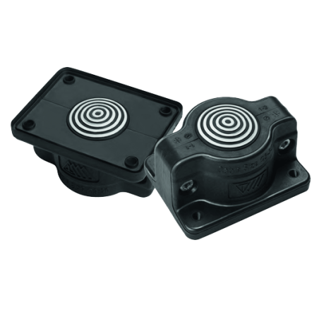 SCG1 IP55 RAL 9005 black, Split multi-hole bushing, UL94 V-0 version MBA4N01B11