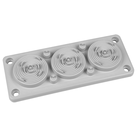 RMC3 IP65 przepust kablowy wielootworowy jasnoszary RAL 7032 UL94 V0 MBA9N07X11