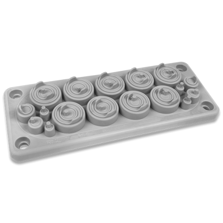 RMC17 IP65 RAL 7035 grey, Multi-hole bushing, UL94 V-0 version MBA1N17X11