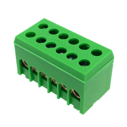 PE6H-2 zielony 2P2x25 & 4x16mm² Listwa zaciskowa uziemiająca IP20 MAD2006G15