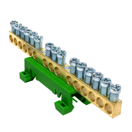 PE15 green color 15x16mm² Grounding terminal block MAD0015G15
