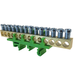 PE14 green 14x16mm² grounding terminal block IP00 MAD0014G00