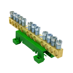 PE12 kolor zielony 12x16mm² Listwa zaciskowa uziemiająca MAD0012G15
