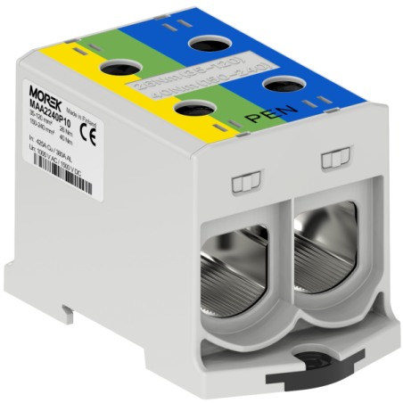OTL-PEN240 żółty/zielony/niebieski 2xAl/Cu 35-240mm² 1000V AC / 1500V DC Złącze uniwersalne