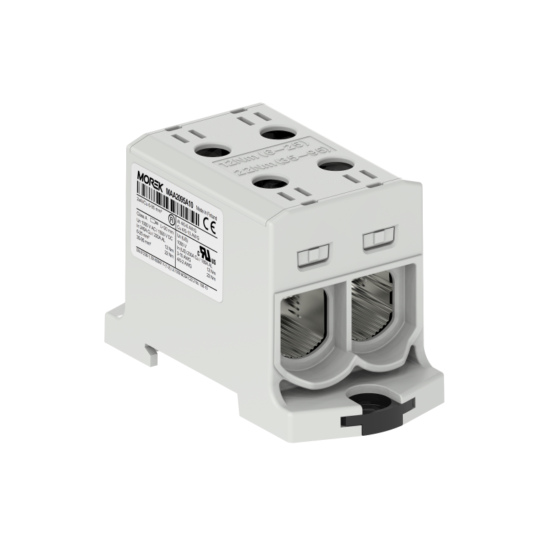 OTL95-2 kolor szary 2xAl/Cu 6-95mm² 1000V AC / 1500V DC Zacisk uniwersalny MAA2095A10 OTL95-2 kolor szary 2xAl/Cu 6-95mm² 1000V AC / 1500V DC Zacisk uniwersalny MAA2095A10