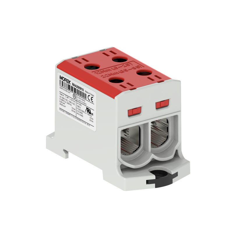 OTL95-2 kolor czerwony 2xAl/Cu 6-95mm² 1000V AC / 1500V DC Zacisk uniwersalny MAA2095R10 OTL95-2 kolor czerwony 2xAl/Cu 6-95mm² 1000V AC / 1500V DC Zacisk uniwersalny MAA2095R10