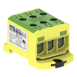 OTL50-3 kolor żółto-zielony 3xAl/Cu 1,5-50mm² 1000V AC / 1500V DC Zacisk uniwersalny MAA3050Y10