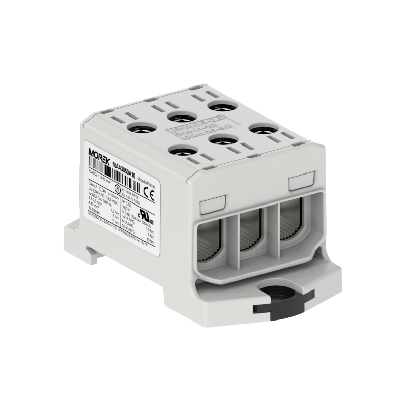OTL50-3 kolor szary 3xAl/Cu 1,5-50mm² 1000V AC / 1500V DC Zacisk uniwersalny MAA3050A10 OTL50-3 kolor szary 3xAl/Cu 1,5-50mm² 1000V AC / 1500V DC Zacisk uniwersalny MAA3050A10