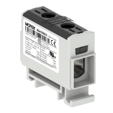 OTL50 kolor czarny 1xAl/Cu 1,5-50mm² 1000V AC / 1500V DC Zacisk uniwersalny MAA1050S10