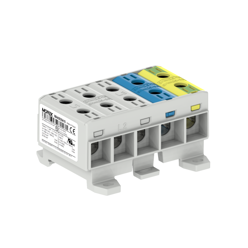 OTL35-5x color gray, blue, yellow-green 5x1xAl/Cu 2.5-35mm² 1000V AC / 1500V DC Universal terminal OTL35-5x color gray, blue, yellow-green 5x1xAl/Cu 2.5-35mm² 1000V AC / 1500V DC Universal terminal