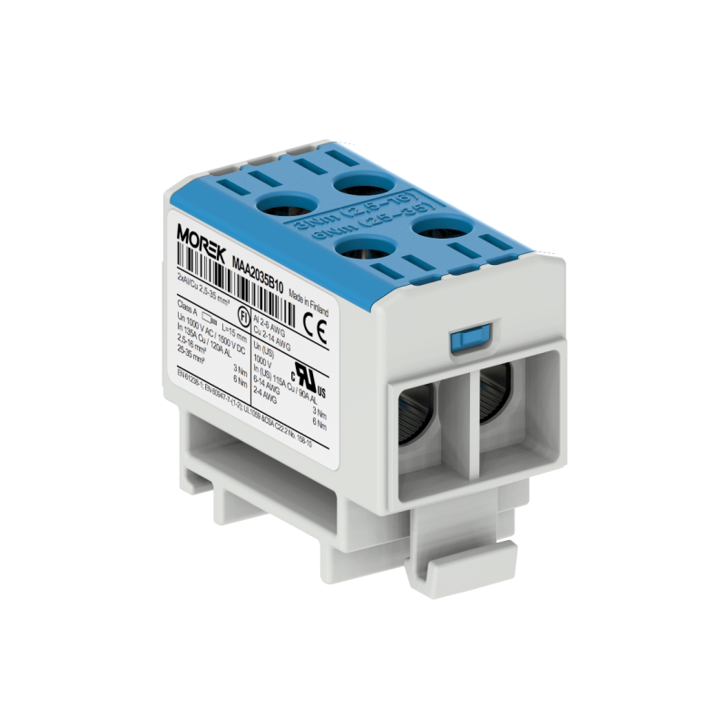 OTL35-2 kolor niebieski 2xAl/Cu 2,5-35mm² 1000V AC / 1500V DC Zacisk uniwersalny MAA2035B10