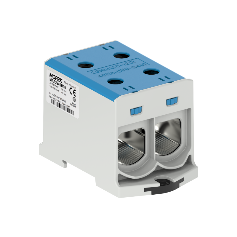 OTL240-2 kolor niebieski 2xAl/Cu 35-240mm² 1000V AC / 1500V DC OTL240-2 kolor niebieski 2xAl/Cu 35-240mm² 1000V AC / 1500V DC