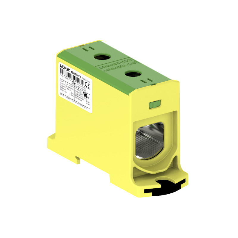 OTL240 kolor żółto-zielony 1xAl/Cu 35-240mm² 1000V AC / 1500V DC Zacisk uniwersalny MAA1240Y10 OTL240 kolor żółto-zielony 1xAl/Cu 35-240mm² 1000V AC / 1500V DC Zacisk uniwersalny MAA1240Y10