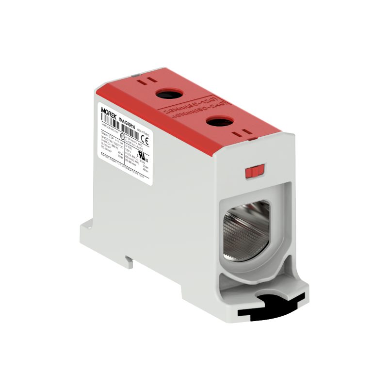 OTL240 kolor czerwony 1xAl/Cu 35-240mm² 1000V AC / 1500V DC Zacisk uniwersalny MAA1240R10 OTL240 kolor czerwony 1xAl/Cu 35-240mm² 1000V AC / 1500V DC Zacisk uniwersalny MAA1240R10