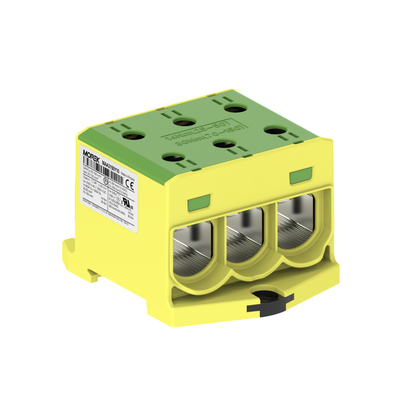 OTL150-3 yellow-green color 3xAl/Cu 25-150mm² 1000V AC / 1500V DC Universal terminal MAA3150Y10 OTL150-3 yellow-green color 3xAl/Cu 25-150mm² 1000V AC / 1500V DC Universal terminal MAA3150Y10