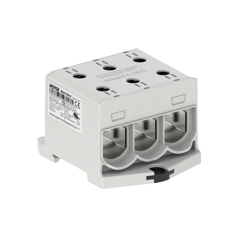 OTL150-3 kolor szary 3xAl/Cu 25-150mm² 1000V AC / 1500V DC Zacisk uniwersalny MAA3150A10 OTL150-3 kolor szary 3xAl/Cu 25-150mm² 1000V AC / 1500V DC Zacisk uniwersalny MAA3150A10