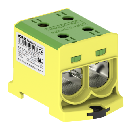 OTL150-2 yellow-green color 2xAl/Cu 25-150mm² 1000V AC / 1500V DC Universal terminal MAA2150Y10