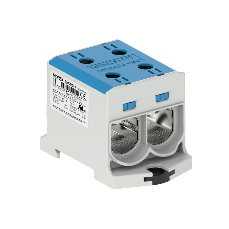 OTL150-2 kolor niebieski 2xAl/Cu 25-150mm² 1000V AC / 1500V DC OTL150-2 kolor niebieski 2xAl/Cu 25-150mm² 1000V AC / 1500V DC