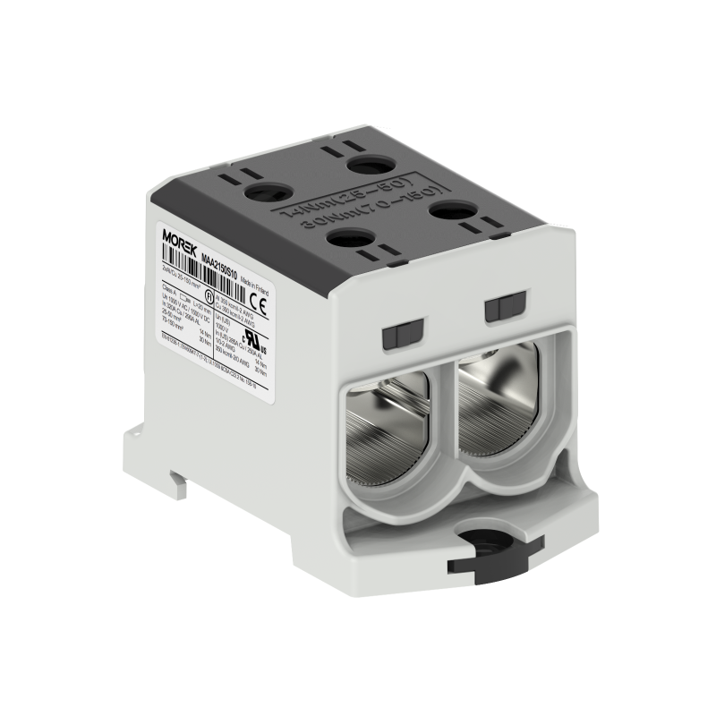 OTL150-2 black color 2xAl/Cu 25-150mm² 1000V AC / 1500V DC Universal terminal MAA2150S10 OTL150-2 black color 2xAl/Cu 25-150mm² 1000V AC / 1500V DC Universal terminal MAA2150S10