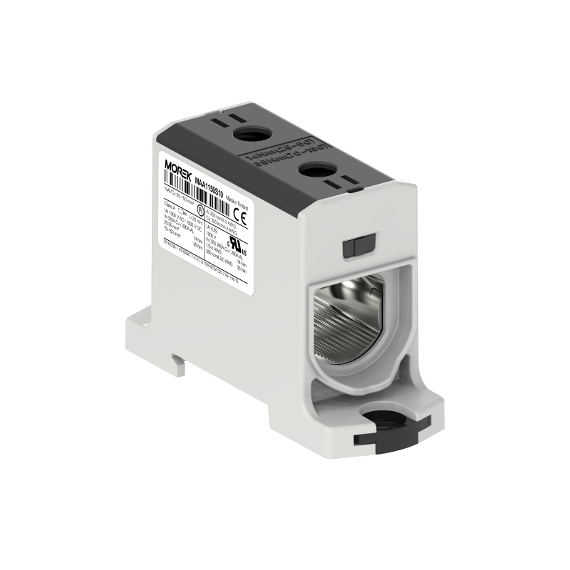 OTL150 black color 1xAl/Cu 25-150mm² 1000V AC / 1500V DC Universal terminal MAA1150S10 OTL150 black color 1xAl/Cu 25-150mm² 1000V AC / 1500V DC Universal terminal MAA1150S10