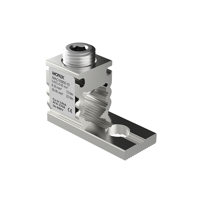 OT95 1xAl/Cu 16-95 mm² Zacisk aparatowy MAC1095E10 OT95 1xAl/Cu 16-95 mm² Zacisk aparatowy MAC1095E10