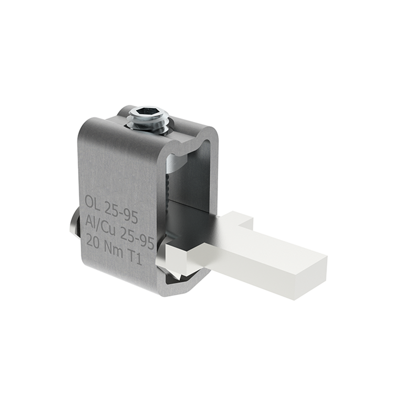 OL95T Al/Cu 1x25-95mm² Pin T Zacisk aparatowy o podwyższonej wytrzymałości MAJ1096E10 OL95T Al/Cu 1x25-95mm² Pin T Zacisk aparatowy o podwyższonej wytrzymałości MAJ1096E10
