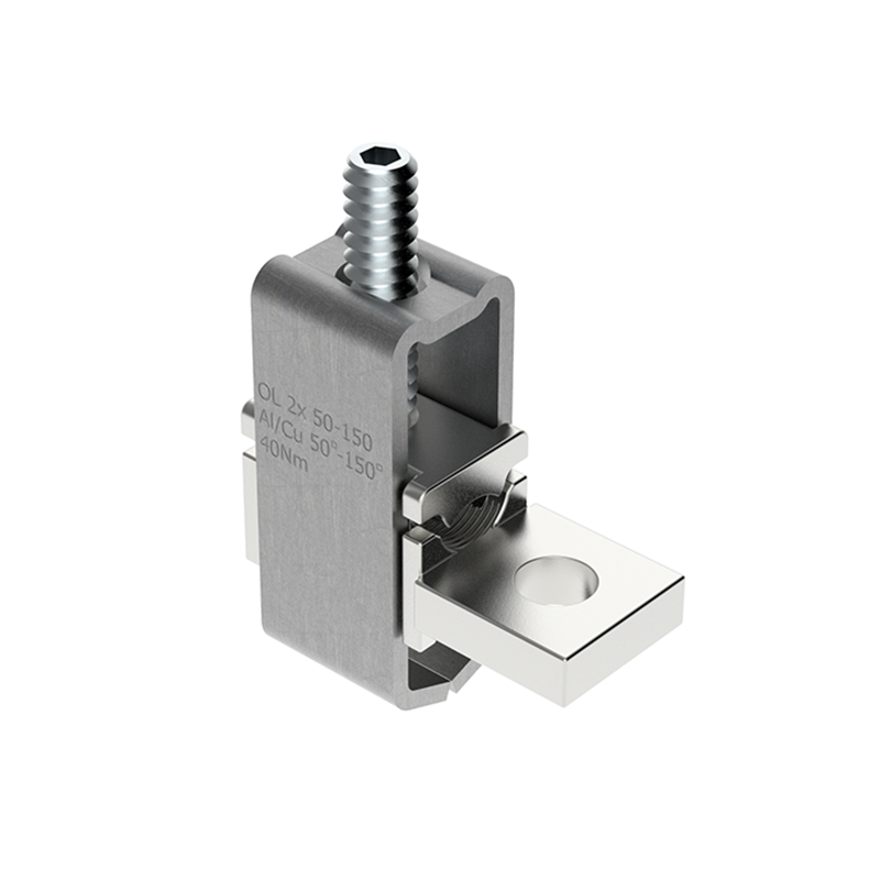 OL150-2 Al/Cu 2x50-150mm² Zacisk aparatowy o podwyższonej wytrzymałości MAJ2150E10 OL150-2 Al/Cu 2x50-150mm² Zacisk aparatowy o podwyższonej wytrzymałości MAJ2150E10