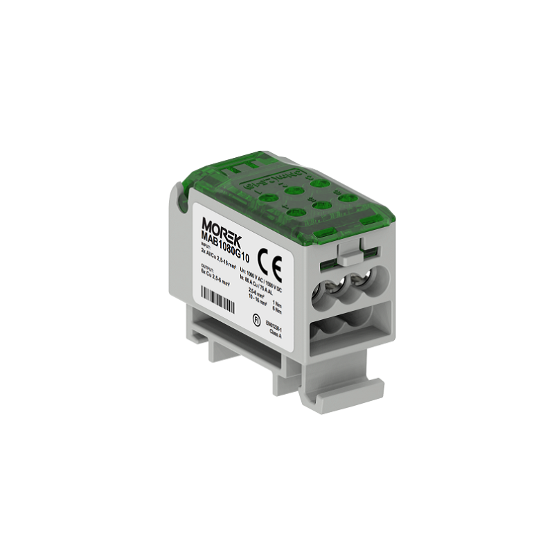 OJL80A blok rozdzielczy we: 2xAl/Cu 2.5x16mm² wy: 6xCu 2.5x6mm², kolor zielony MAB1080G10 OJL80A blok rozdzielczy we: 2xAl/Cu 2.5x16mm² wy: 6xCu 2.5x6mm², kolor zielony MAB1080G10