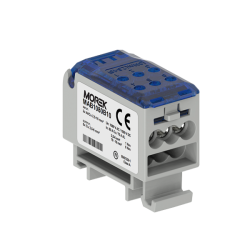 OJL80A blok rozdzielczy we: 2xAl/Cu 2.5x16mm² wy: 6xCu 2.5x6mm², kolor niebieski MAB1080B10