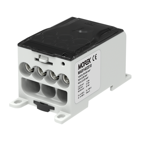OJL400AS we: 1xAl/Cu240 wy: 4x35/3x50mm² Blok dystrybucyjny z możliwością plombowania MAB1402S10