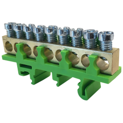 N9 green 9x16mm² grounding terminal block IP00 MAD0009G00