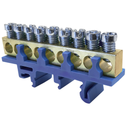 N9 blue 9x16mm² neutral terminal block IP00 MAD0009N00