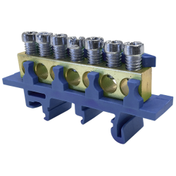 N7 blue 7x16mm² neutral terminal block IP00 MAD0007N00