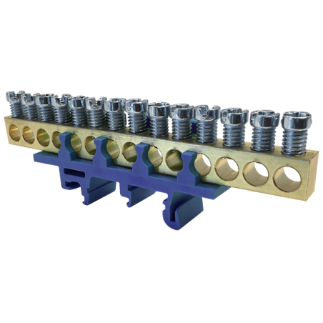 N14 blue 14x16mm2 terminal block Neutral IP00 MAD0014N00