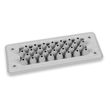 MH24 F30-1 IP66 RAL 9005 czarny przepust wielootworowy UL94 V-0 MBA8N30B10