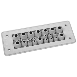 MH24 F23-2 IP66 RAL9005 black multi-hole bushing UL94 V-0 MBA8N24B24