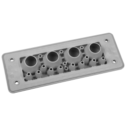 MH24 F19-1 IP66 RAL9005 czarny przepust wielootworowy UL94 V-0 MBA8N19B24