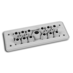 MH24 F17-3 IP66 RAL 9005 czarny przepust wielootworowy UL94 V-0 MBA8N17B10