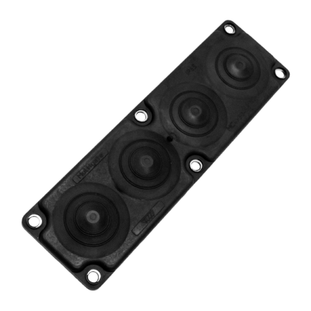 MC4 IP65 RAL 9005 kolor Czarny, Przepust wielootworowy, wersja UL94 V-0 MBA1F04B11