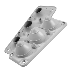 MC3/7 IP67 RAL 9005 kolor czarny, Przepust wielootworowy, wersja UL94 V-0 MBA1N07B11