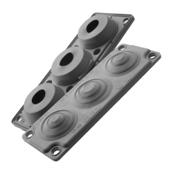 MC3 IP65 RAL 9005 kolor czarny, Przepust wielootworowy, wersja UL94 V-0 MBA1N03B11