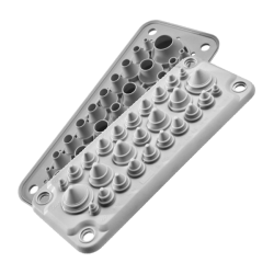 MC25/27 IP67 RAL 9005 kolor czarny, Przepust wielootworowy, wersja UL94 V-0 MBA1N27B11