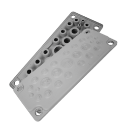 MC25 IP65 RAL 9005 kolor czarny, Przepust wielootworowy, wersja UL94 V-0 MBA1N25B11