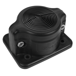 MC1 IP55 RAL 9005 black, Split multi-hole bushing, UL94 V-0 version MBA4N19B11