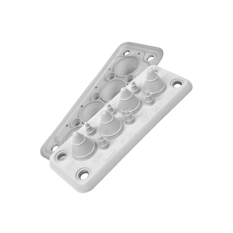 MB4/10 IP55 RAL 9010 white color Multi-hole bushing, version UL94 V-0 MBA2N12W11 MB4/10 IP55 RAL 9010 white color Multi-hole bushing, version UL94 V-0 MBA2N12W11