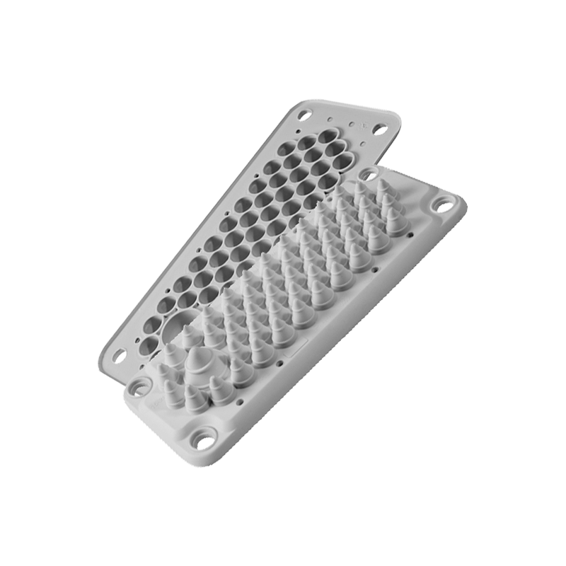 LMC51 IP54 RAL 7035 grey, Multi-hole bushing (with complete set of pins) MBA3F51L11 LMC51 IP54 RAL 7035 grey, Multi-hole bushing (with complete set of pins) MBA3F51L11